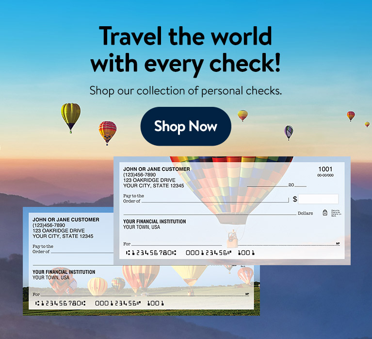 Shop our Collection of personal checks - Save Now