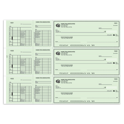 Hourly/Salary Payroll Check - Green