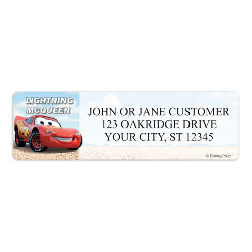 Disney/Pixar Cars Address Labels