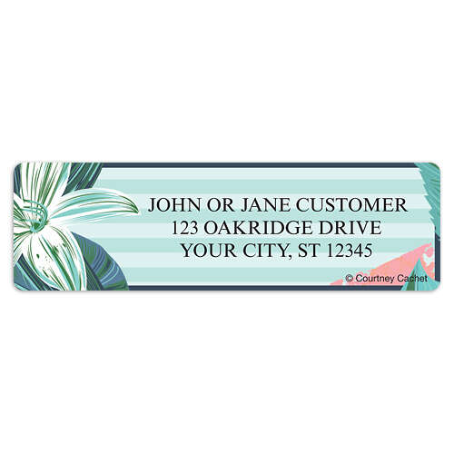 Tropical Garden Address Labels