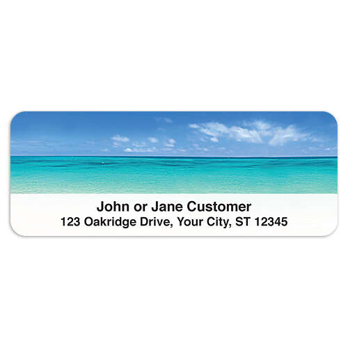 Escape to Paradise Address Labels