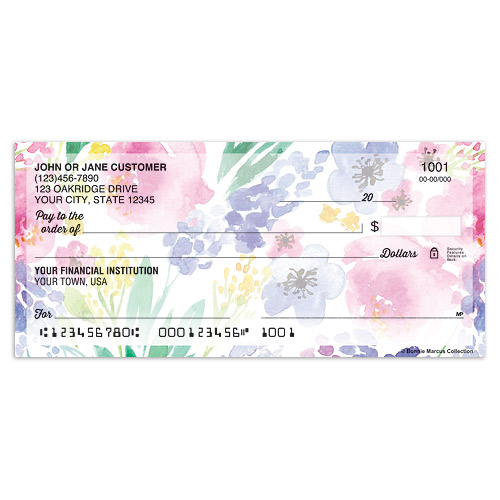 Painterly Floral Checks