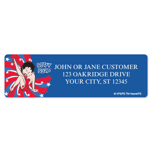 Betty Boop&#153; Americana Address Labels