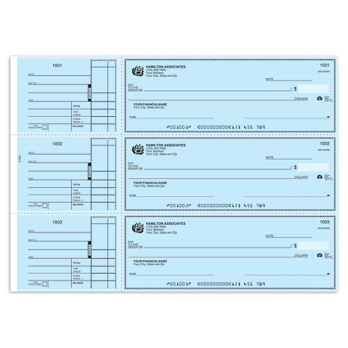 3-To-A-Page - Blue Safety Checks