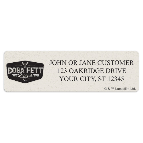 Book of Boba Fett Address Labels