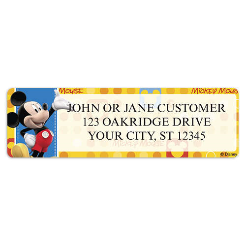 Mickey Fun-Tastic Address Labels