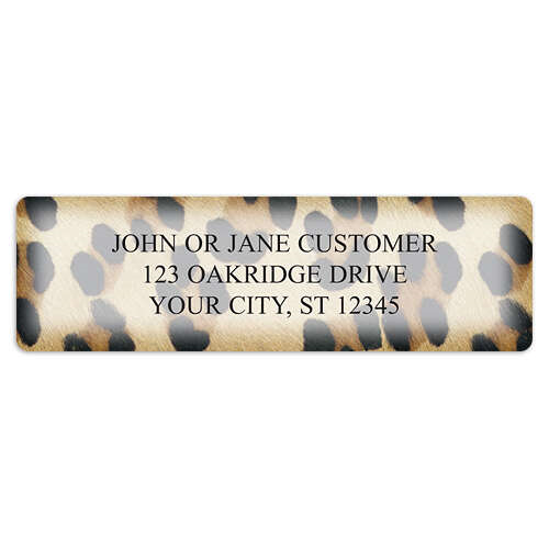 Faux Fur Address Labels