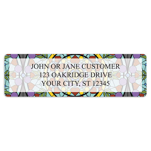 Stained Glass Address Labels