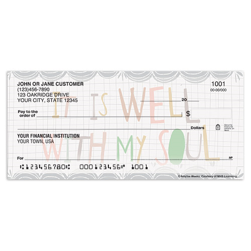 Think Happy Thoughts Checks