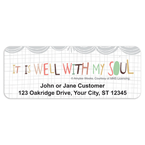 Think Happy Thoughts Address Labels