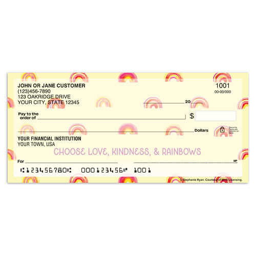 Butterflies & Rainbows Checks