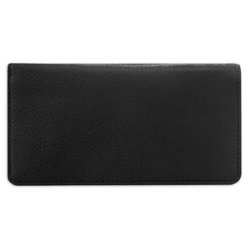 Black Leather Checkbook Cover