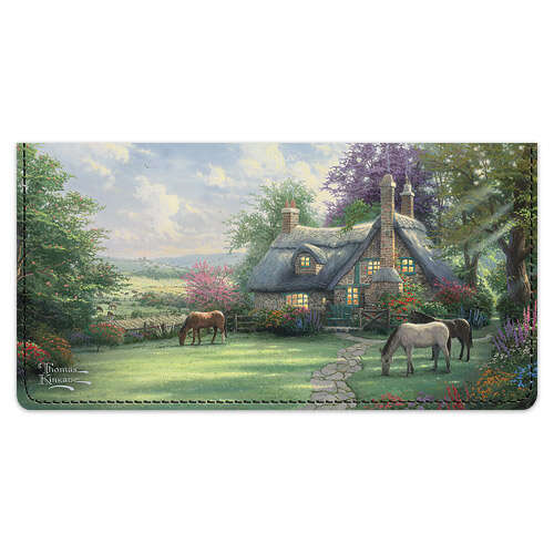 Thomas Kinkade Cottages Leather Cover