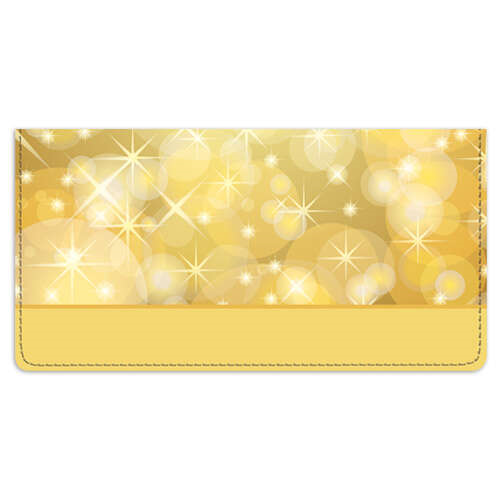 Champagne Sparkles Leather Cover