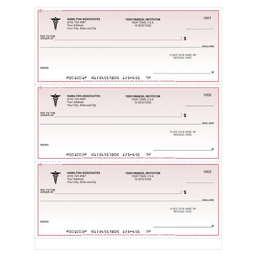 Laser 3 to a Page Check - Burgundy Safety