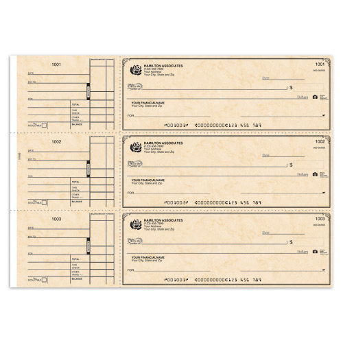 3-To-A-Page - Antique Checks