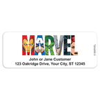 Marvel Logo Address Labels