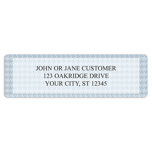 Houndstooth Address Labels