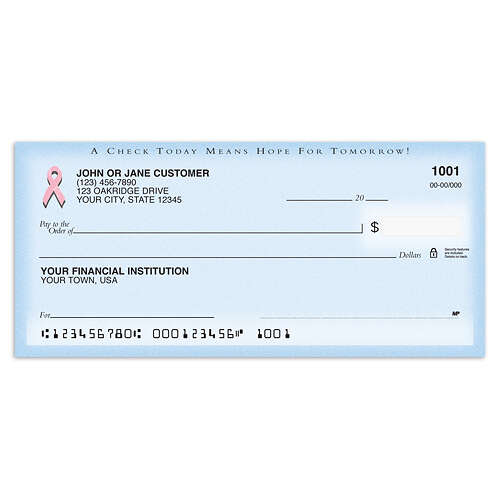 Pink Ribbon Checks