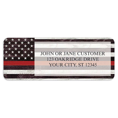 Support Our Firefighters Address Labels