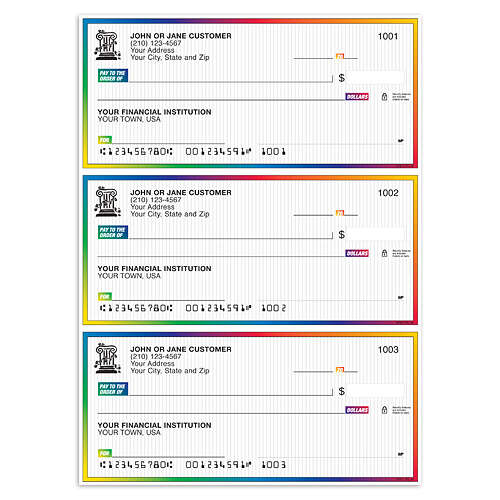 3-To-A-Page, Desk Register Checks - Spectrum