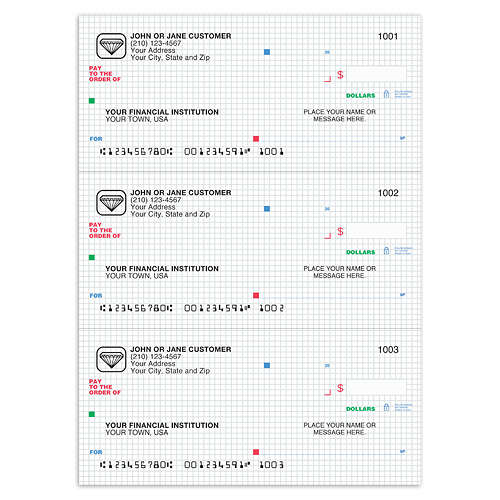 3-To-A-Page, Desk Register Checks - HighTech