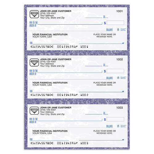 3-To-A-Page, Desk Register Checks - Park Avenue