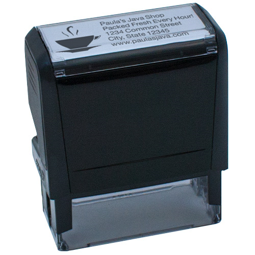 5 Line Stamp with Logo