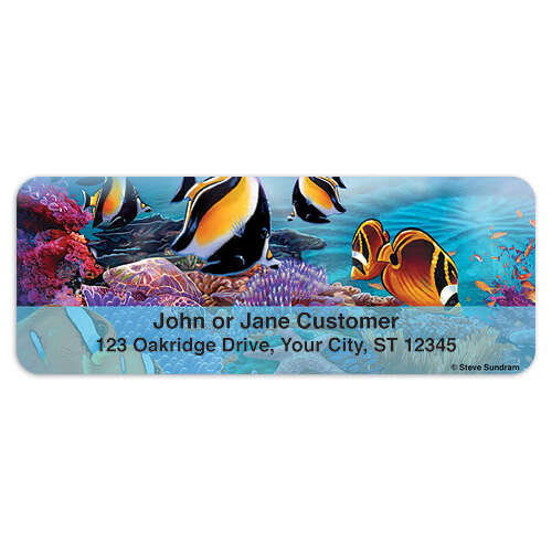 Steve Sundram Tropical Fish Address Labels