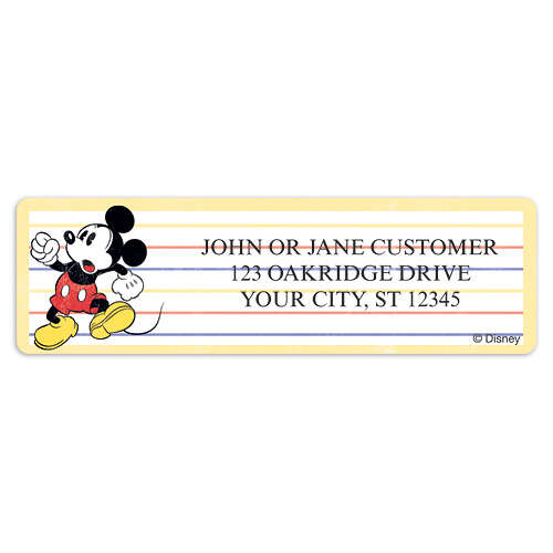 Mickey The One & Only Address Labels