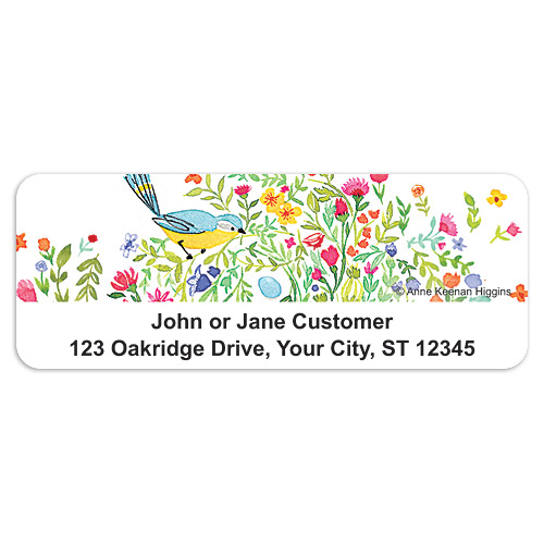 Pretty Birds Address Labels