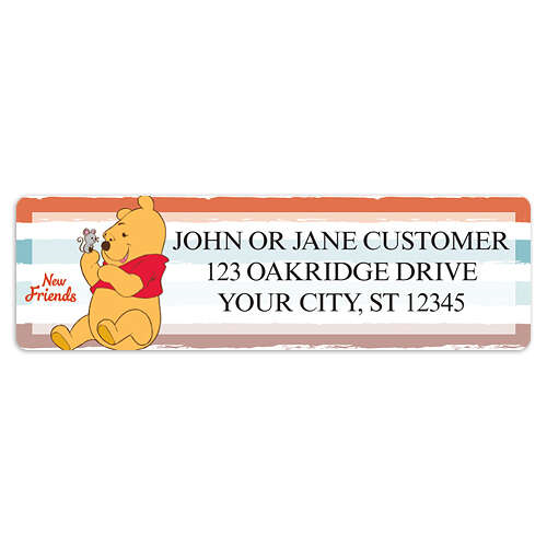 Winnie the Pooh Woodland Folks Address Labels