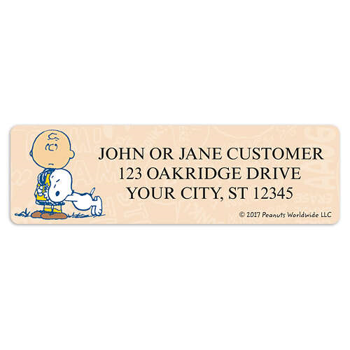 Charlie Brown Address Labels