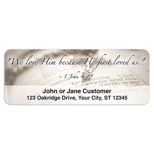 Bible Reflections Address Labels