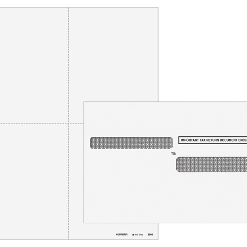 BUNDLE -  W-2 Laser Blank 4-up w/envelopes (Peachtree & Quickbooks Compatible)